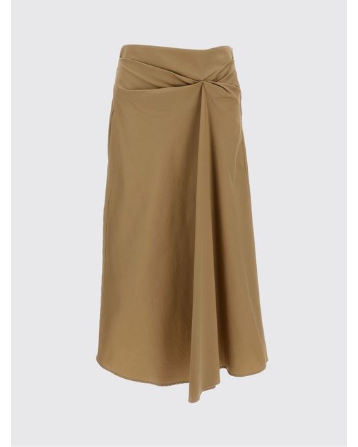 Max Mara Natural A-Line Midi Skirt