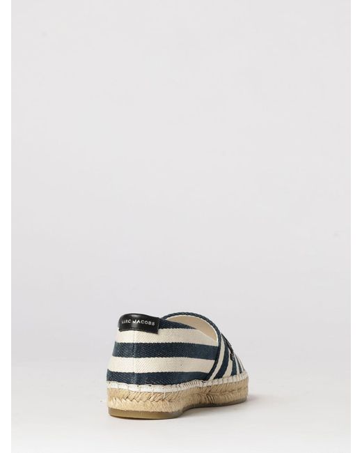 Marc Jacobs Blue Gestreifte Canvas-Espadrilles