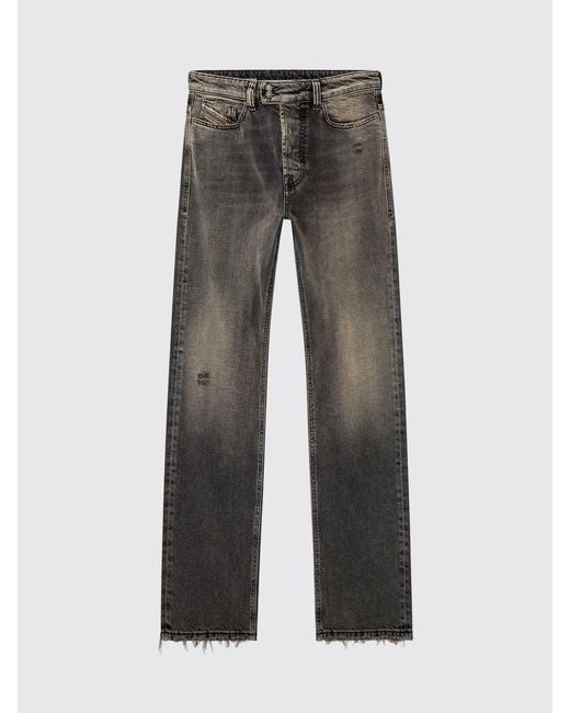 DIESEL Gray D-Eeper Denim Jeans for men