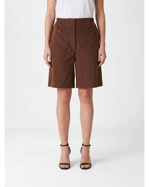 Urbancode Brown Faux Suede Shorts