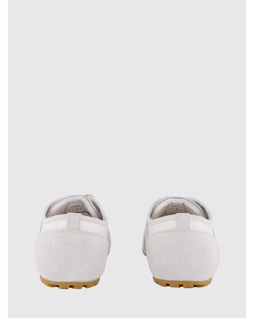 Balmain White Racer 45 Leather Sneakers for men