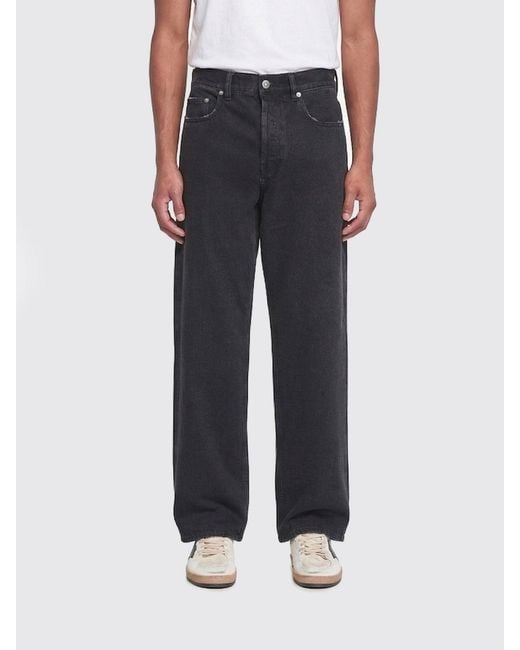 Golden Goose Deluxe Brand Blue Denim Wide Leg Jeans for men