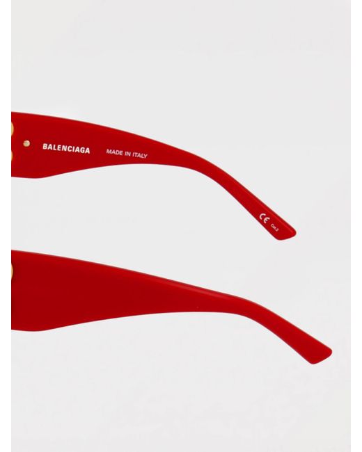 Occhiali Da Sole Donna di Balenciaga in Red