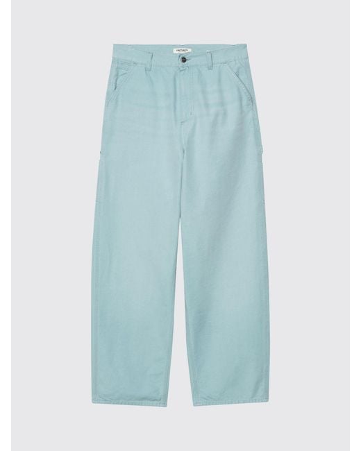 Carhartt Blue Brandon Cotton Denim Wide-Leg Jeans