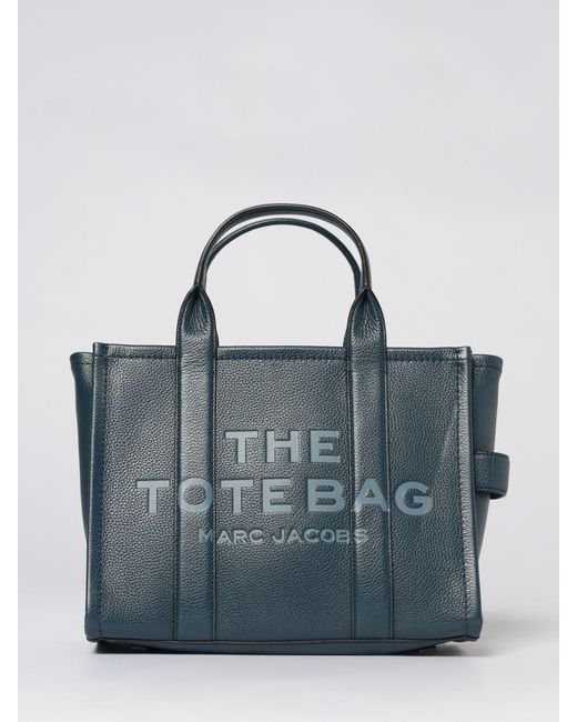 Marc Jacobs Blue The Tote Bag Medium Leather Bag