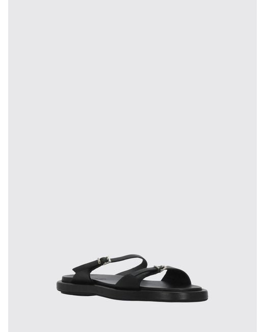 Poeve White Laila Flat Sandals