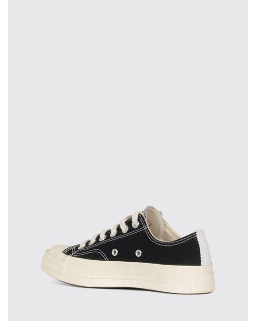 COMME DES GARÇONS PLAY White Canvas Sneakers for men
