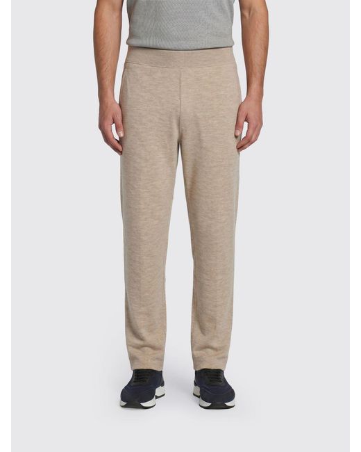 Brioni Natural Cashmere Blend Trousers for men
