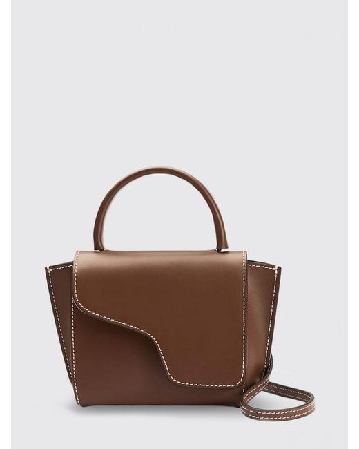 Atp Atelier Brown Montalcino Leather Handbag