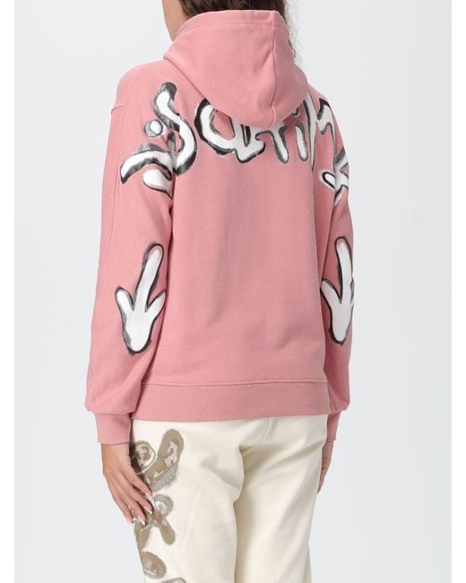 DISCLAIMER Pink Sweatshirt Damen