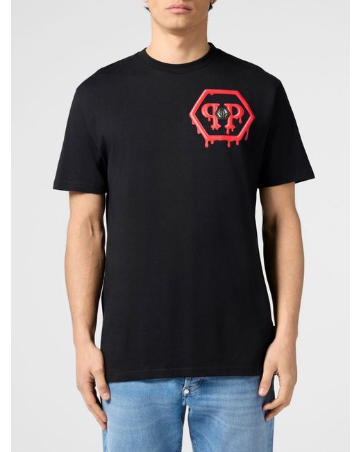 Philipp Plein Black T-Shirt for men