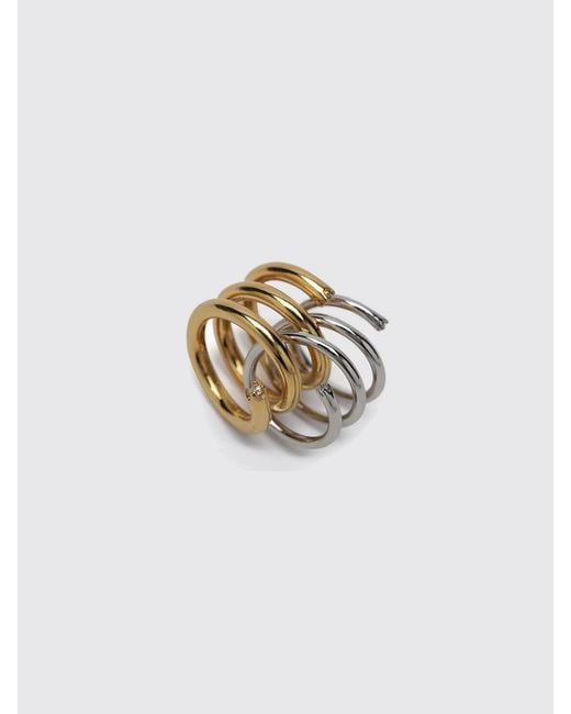 Panconesi White Orbit Ring Aus Verchromtem Messing