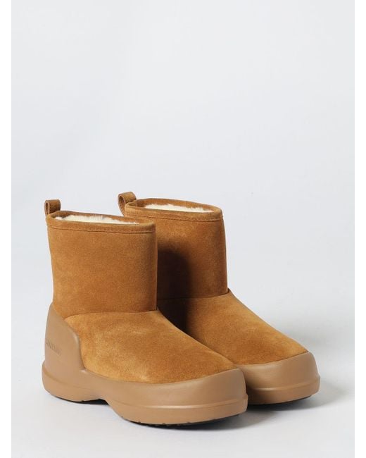 Moon Boot Brown Flat Ankle Boot
