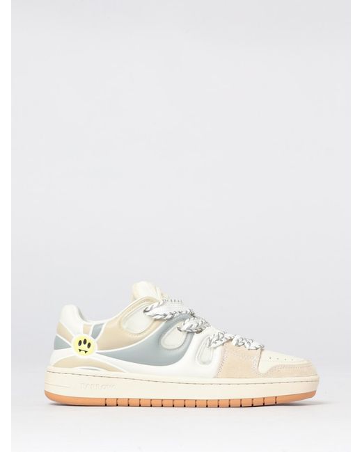 Barrow White Leather Sneakers for men