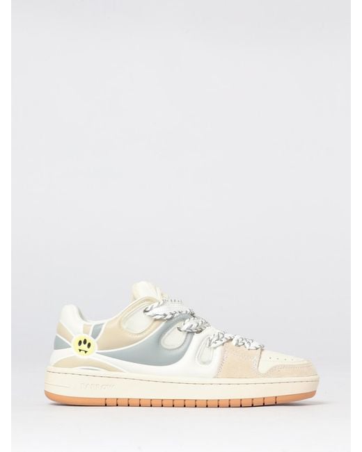 Barrow White Leather Sneakers for men