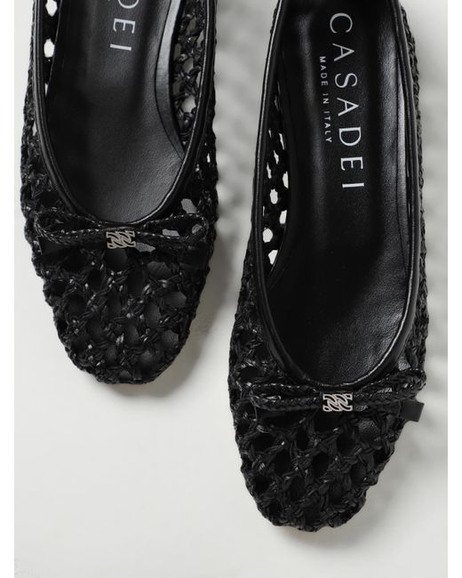 Casadei White Ballet Flats