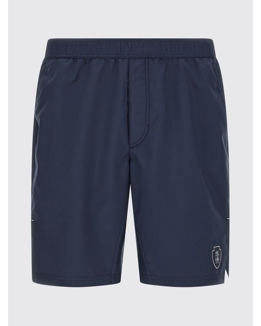 Brunello Cucinelli Blue Technical Fabric Shorts for men