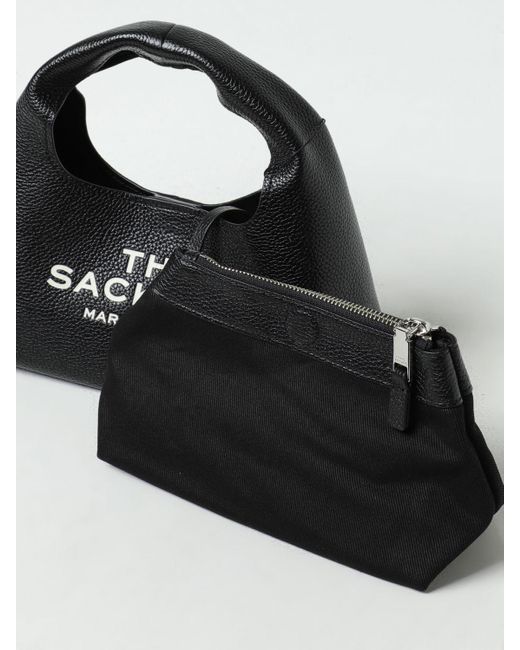 Borsa The Sack Bag in pelle a grana di Marc Jacobs in Black