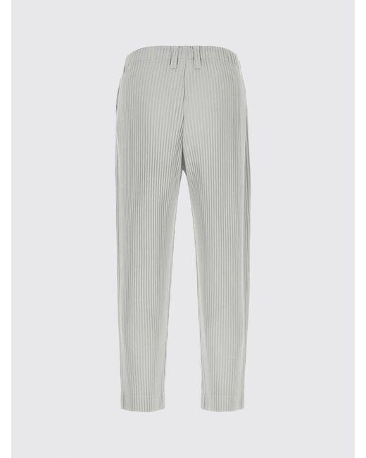 Homme Plissé Issey Miyake Gray Pleated Slim Fit Crêpe Trousers Homme Plissé Issey Miyake for men