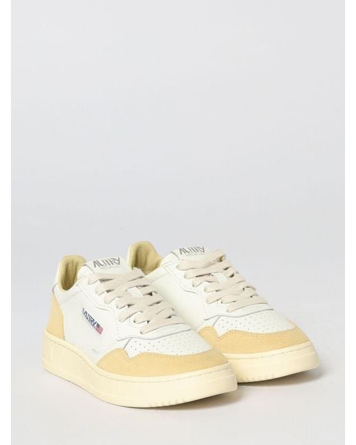 Autry Natural Medalist Low Leather Sneakers
