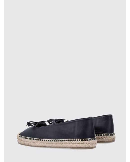 Castaner White Pax Ribbon Leather Espadrilles