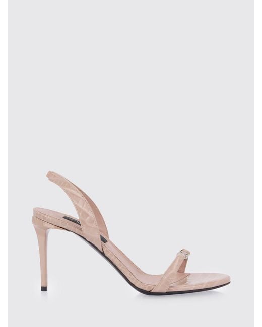 Philipp Plein Natural Heeled Sandal