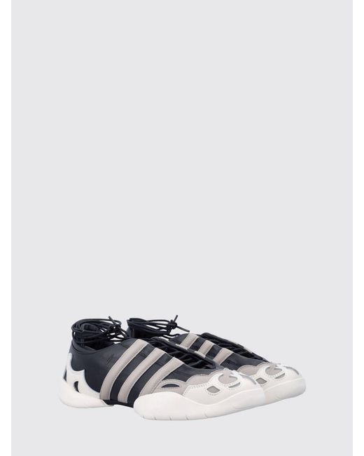 Y-3 White Regu Mary Jane Leather Sneakers for men