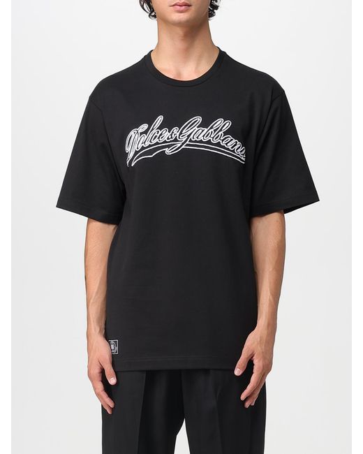 T-Shirts di Dolce & Gabbana in Black da Uomo