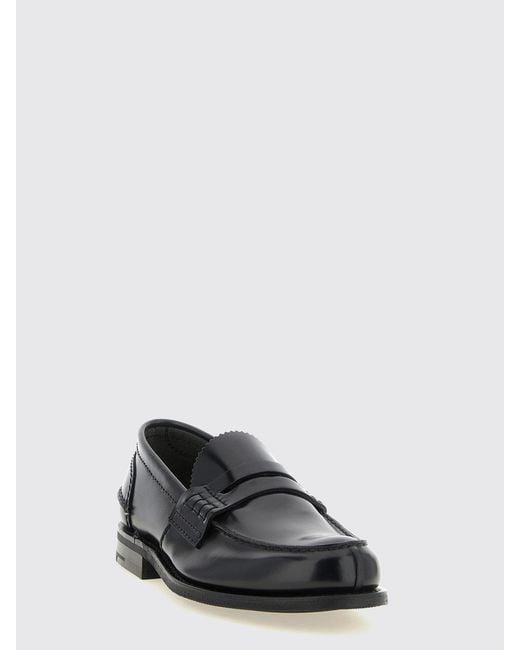 Church's White Pembrey Brushed Leather Penny Loafers With Saddle Strap for men