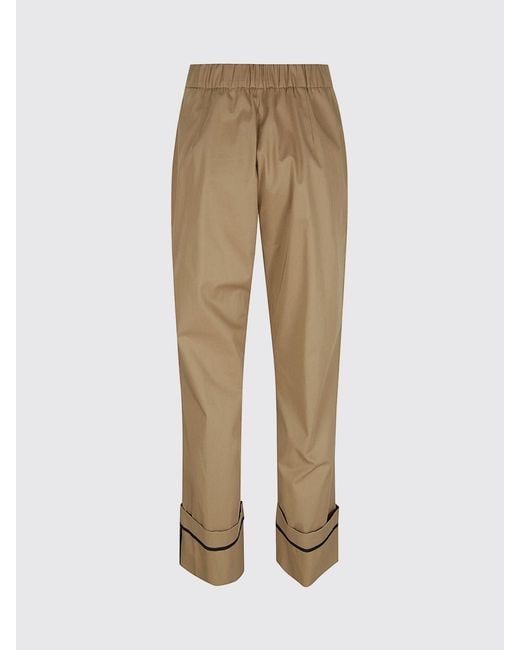 Herno Natural High-Waisted Wide-Leg Trousers