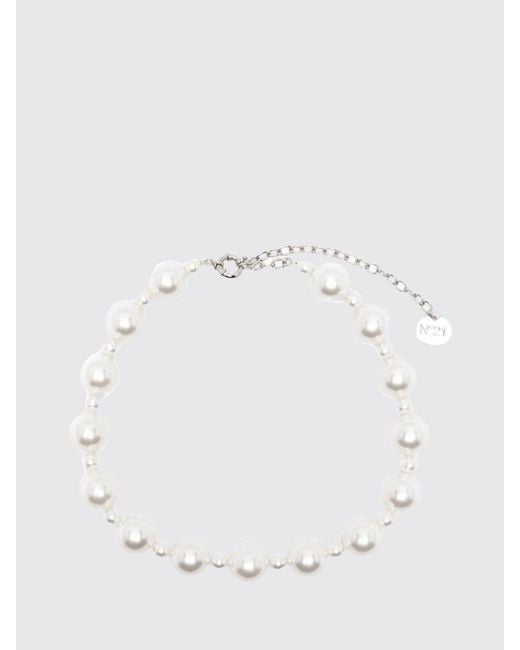 N°21 White Synthetic Pearl Necklace