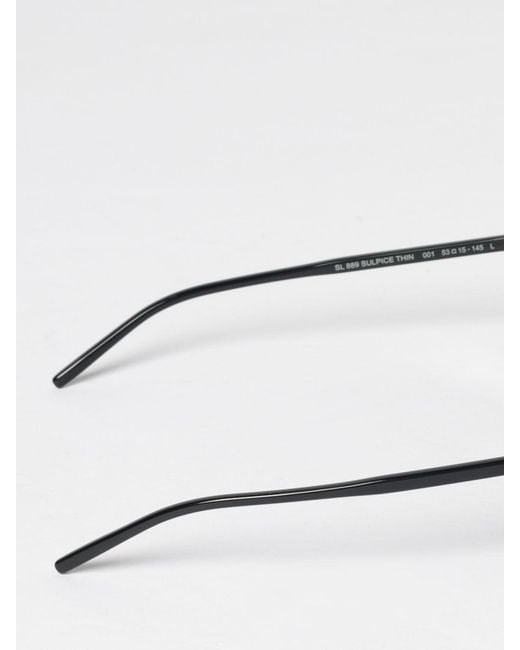 Saint Laurent White Sl 889 Sulpice Thin Recycled Acetate Sunglasses