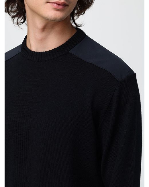 Paul & Shark Black Paul &Amp Shark Crewneck Jumper for men