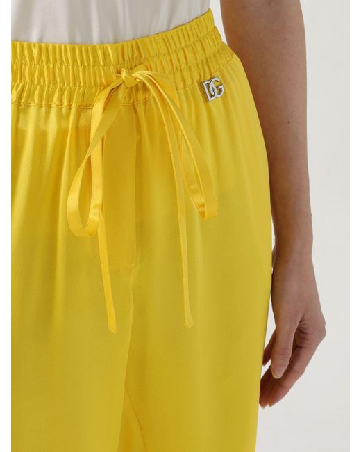 Pantalone di Dolce & Gabbana in Yellow