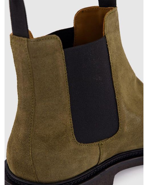 Common Projects Green Suede Ankle Boots for men