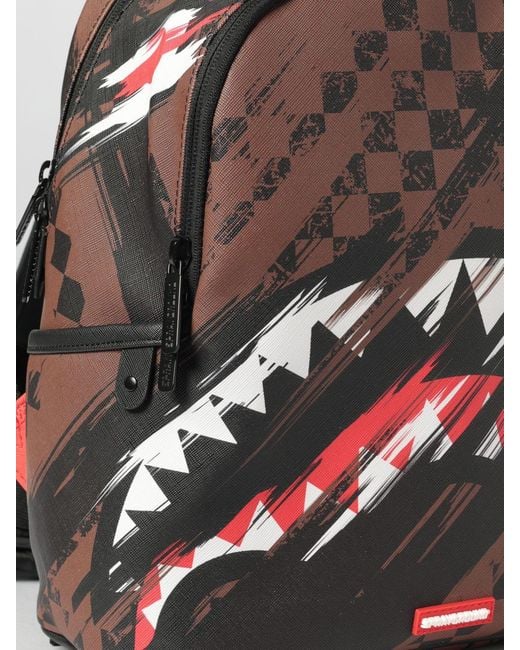 Sprayground Gray Smeared Grunge Savage Backpack for men