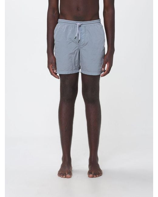 Blauer Blue Nylon Swimsuit With Drawstring for men