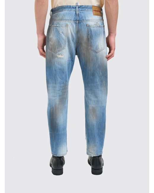 DSquared² Blue Used Slim Fit Jeans for men