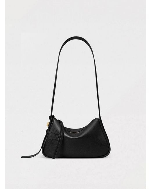 Tory Burch White Romy Hammered Leather Bag