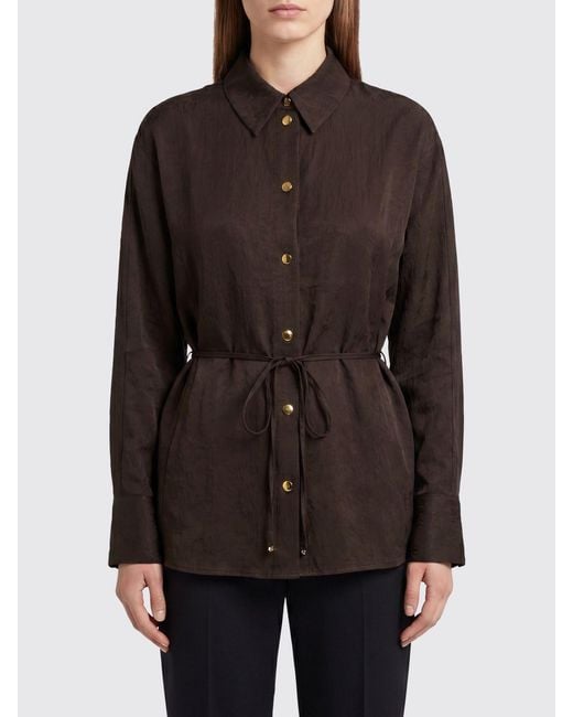 Ganni Brown Shirt