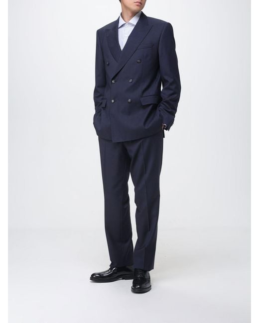 Boss Blue Single Breasted Suit for men