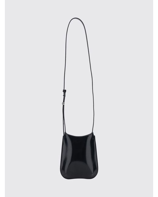 Jacquemus White Le Bisou Brushed Calfskin Crossbody Bag With Logo for men