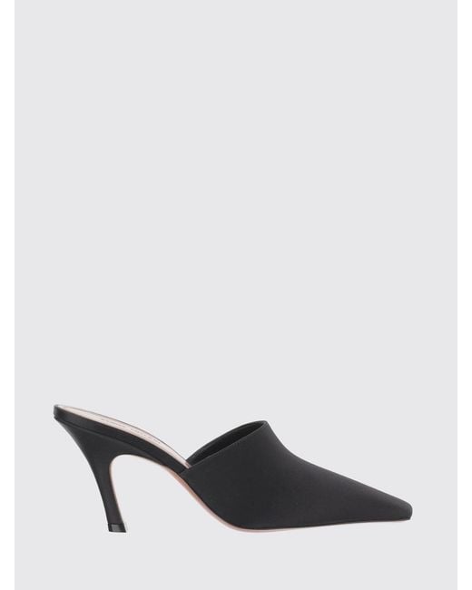 AMINA MUADDI Black Jamie Square-Toe Mules