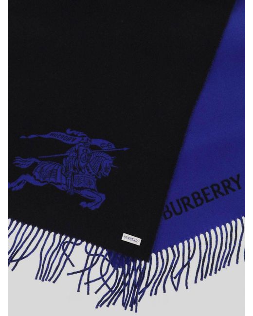 Burberry Blue Scarf for men