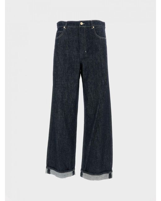 Max Mara Black Wide-Leg Denim Jeans