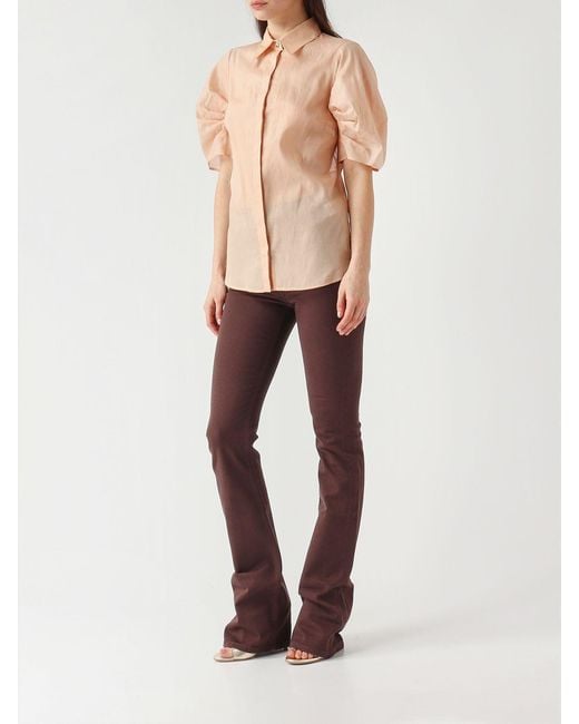 Elisabetta Franchi Natural Cotton Shirt