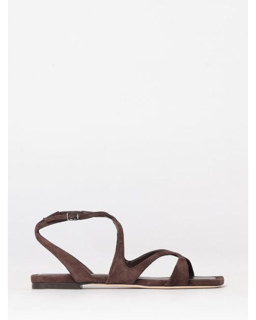 Jimmy Choo Natural Ayla Suede Sandals