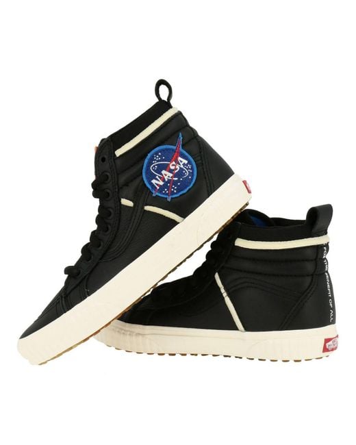 Vans Space Voyager Nasa Sneakers Sk8-hi 46 In Leather With Patch Apollo 11  in Black for Men | Lyst