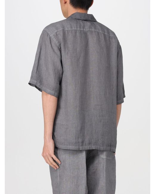 120% Lino Gray Shirt for men