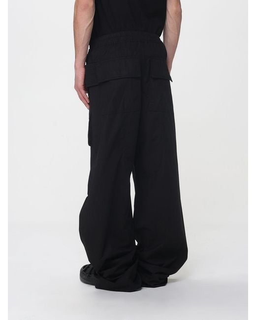 Rick Owens Blue Cotton Pants for men